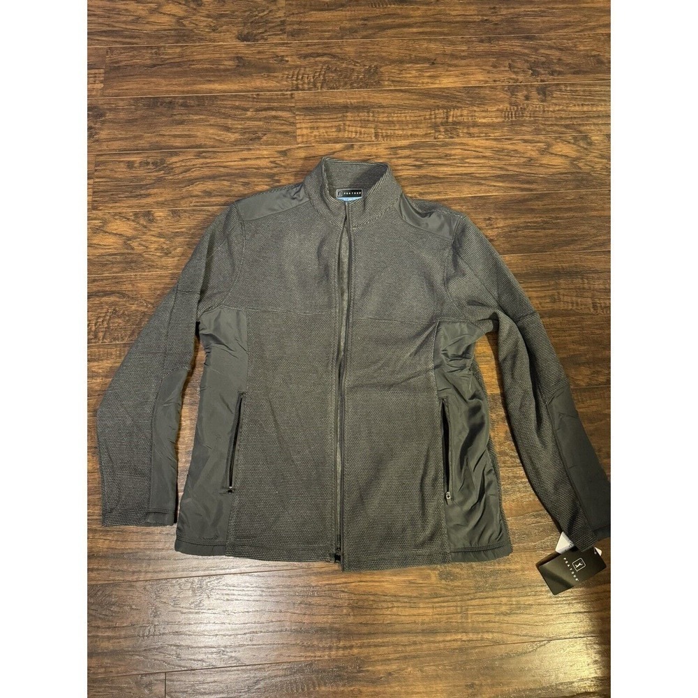 Pga Tour Golf Men’s Gray full Zip Jacket Sz:small